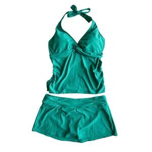 Athleta Green One Piece Swimwear